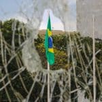Janelas danificadas no Palácio do Planalto após atos antidemocrátivos de 8 de janeiro de 2023