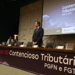 O Ministro da Fazenda, Fernando Haddad, participa da abertura do 7º Congresso Anual do Contencioso Tributário da Procuradoria-Geral da Fazenda Nacional (PGFN) e do Fundo de Garantia do Tempo de Serviço (FGTS), Foto Valter Campanato/Agência Brasil.