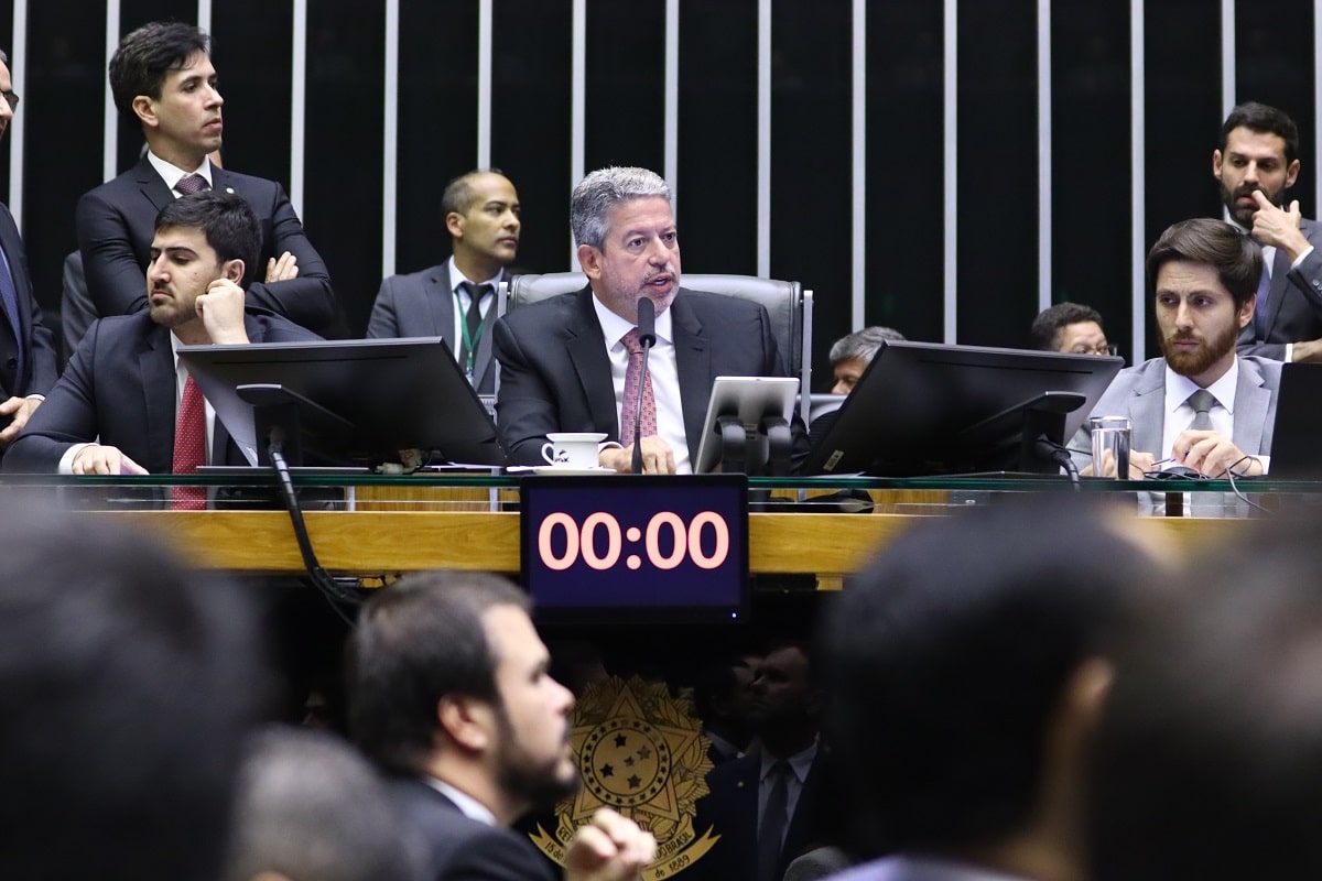 Presidente da Câmara dos Deputados, Arthur Lira em plenário no dia 31 de maio de 2023