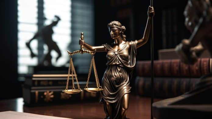 Símbolo da Justiça. Midjourney.