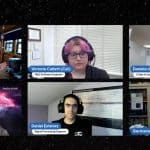Equipes da SETI e Filecoin conversando sobre mensagens de alienígenas de marte gravadas na blockchain.