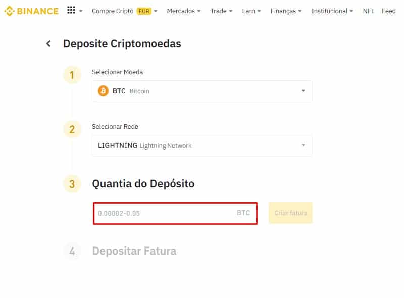 Binance libera depósitos em Lightning Network do bitcoin