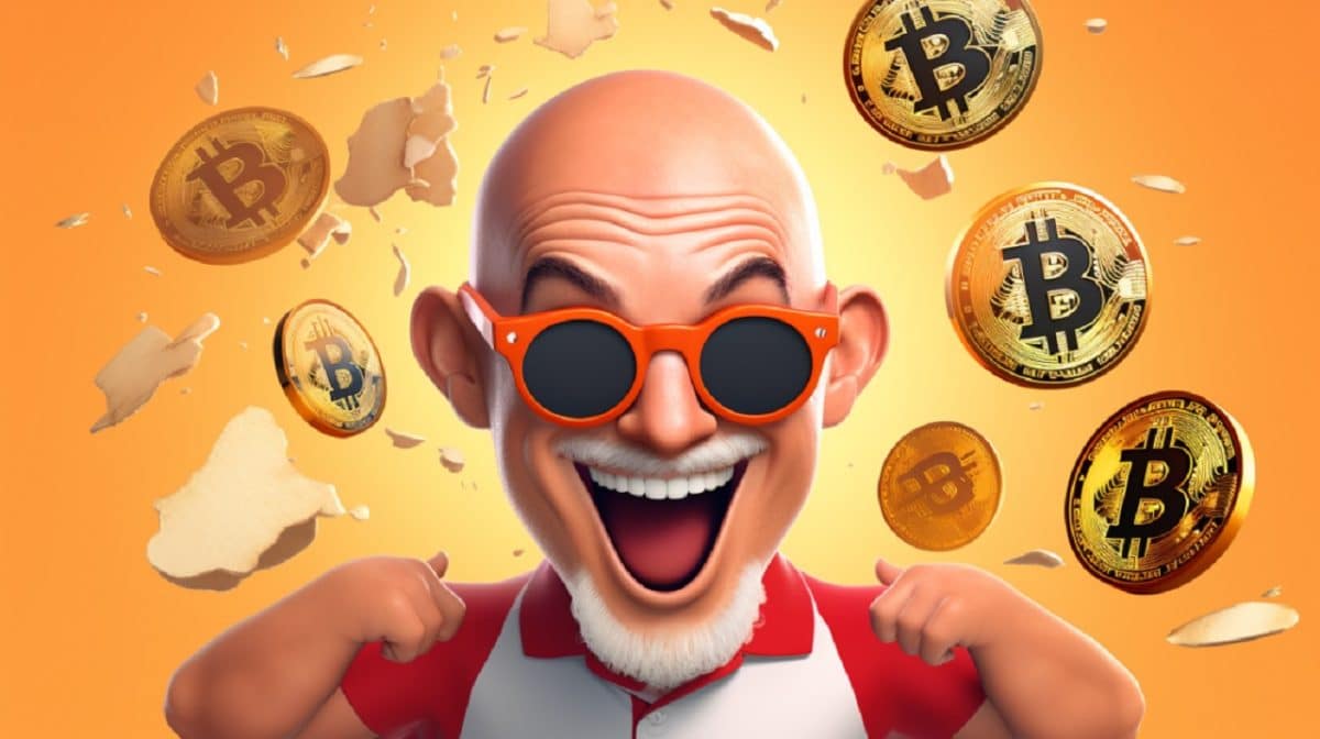 Investidor bitcoin careca - MidJourney Livecoins