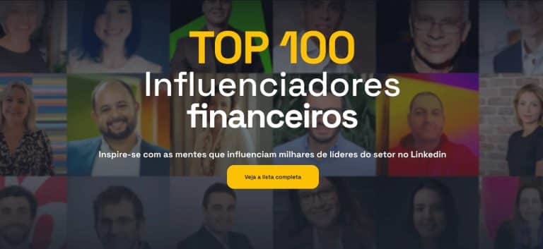 TOP 100 Influenciadores financeiros