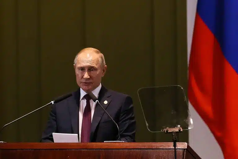 Vladimir Putin, presidente da Rússia, em reunião do BRICS em 2019