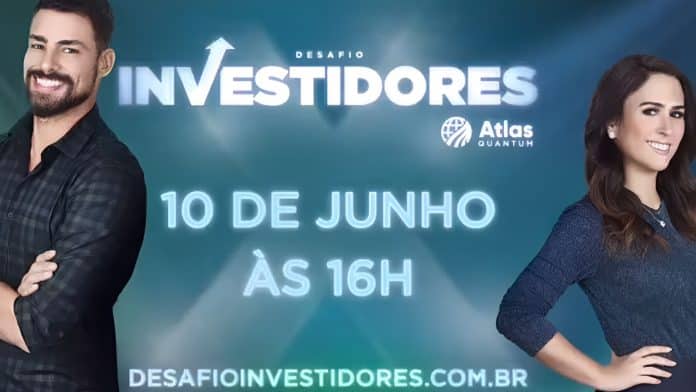 Atores Caua Reymond e Tata Werneck apresentaram o evento Desafio Investidores, promovido pela Atlas Quantum