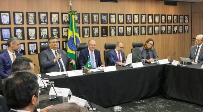 Flávio Dino e Geraldo Alckmin presidem primeira reunião do Conselho de Governança da Enccla - Wilson Dias-Agência Brasil