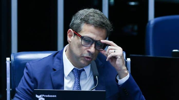 Roberto Campos Neto em fala no Senado Federal em 10 de agosto de 2023