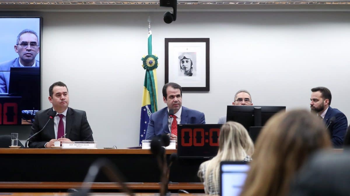 Tomada de depoimento em CPI das Pirâmides Financeiras no dia 29 de agosto de 2023