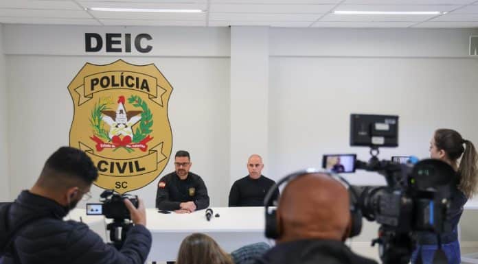 Polícia Civil de Santa Catarina. Fonte: Reprodução.