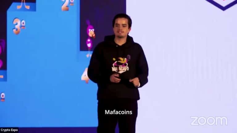 Davi Braga, Filho de João Kleper, promove MAFAGAFO NA EXPO CRYPTO DUBAI (Imagem: Reprodução Youtube)