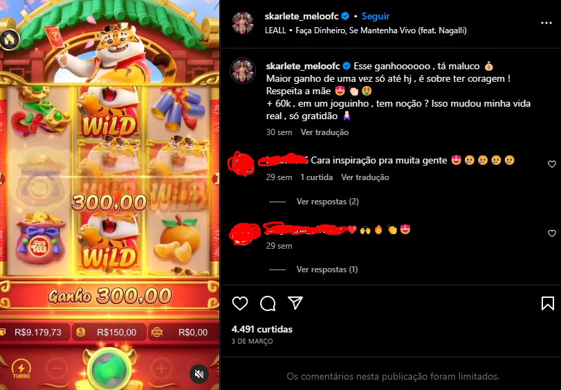 Influencer divulga joguinho do tigre para seus seguidores no Instagram é alvo da PCMA em Operação Quebrando a Banca