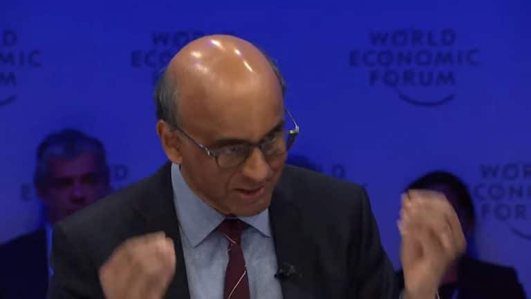 Tharman Shanmugaratnam, presidente de Singapura. Fonte: FMI/Reprodução.