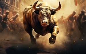 Bitcoin Bull Run (Imagem criada com Inteligência Artificial / Livecoins / Midjourney)