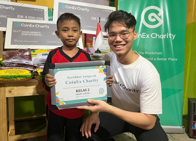 4ª parada da Bolsa Realização de Sonhos: CoinEx Charity Patrocina Estudantes Desfavorecidos na Indonésia para Capacitar a Educação Global