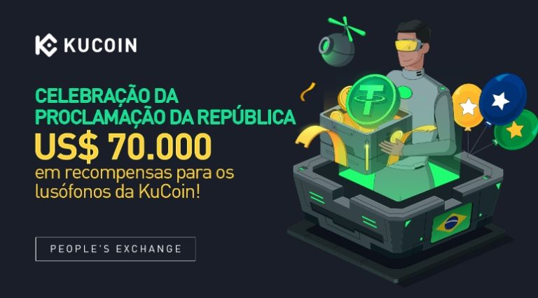 Celebração da proclamação da república: US$ 70.000 em recompensas para os lusófonos da KuCoin!