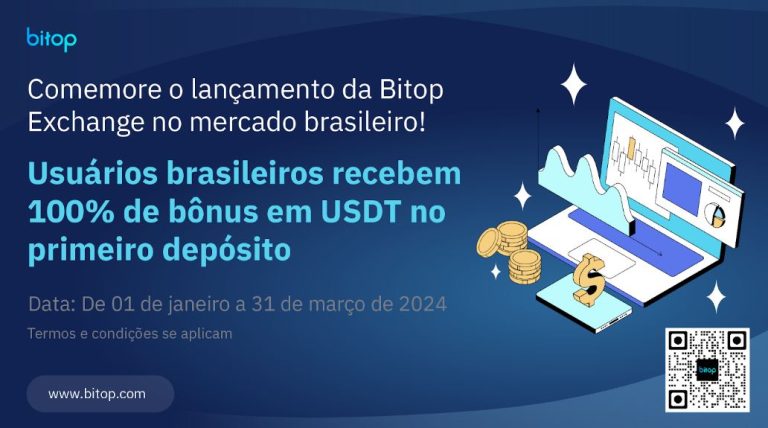 Bitop entra oficialmente no mercado brasileiro – benefícios exclusivos aguardam usuários brasileiros em promoção especial