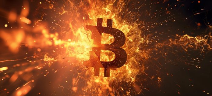 Bitcoin fire (Midjourney)