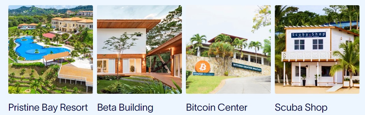 Próspera possui até mesmo um “Centro de Bitcoin”. Fonte: Prospera.co/Reprodução.