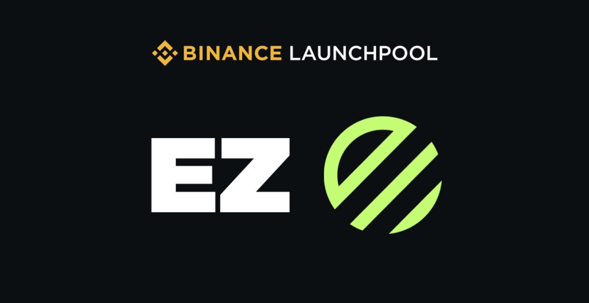 Lançamento da criptomoeda Renzo (EZ) na Binance Launchpool. Fonte: Binance/Reprodução.