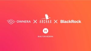 Anúncio da Hedera (HBAR) sobre tokenização de fundo da BlackRock. Fonte: Twitter/Reprodução.