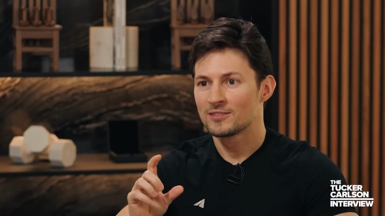 Pavel Durov, fundador do Telegram. Fonte. Tucker Carlson/Reprodução.