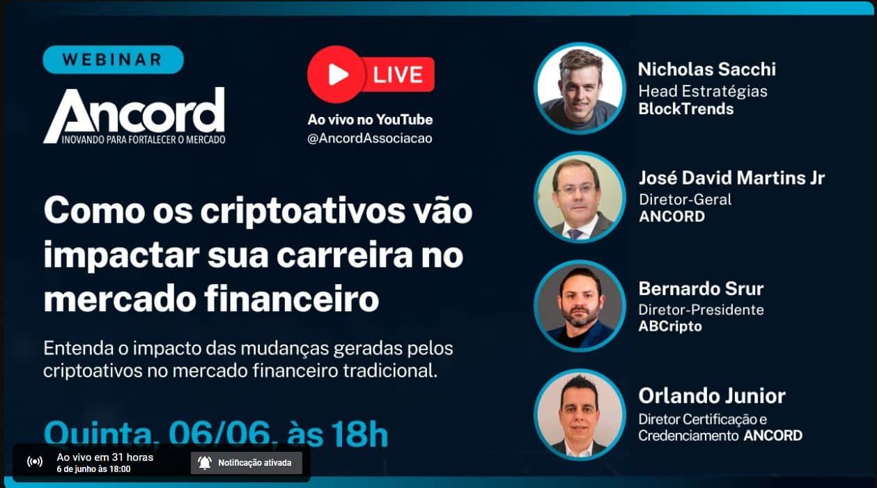 Ancord Webminar criptomoedas