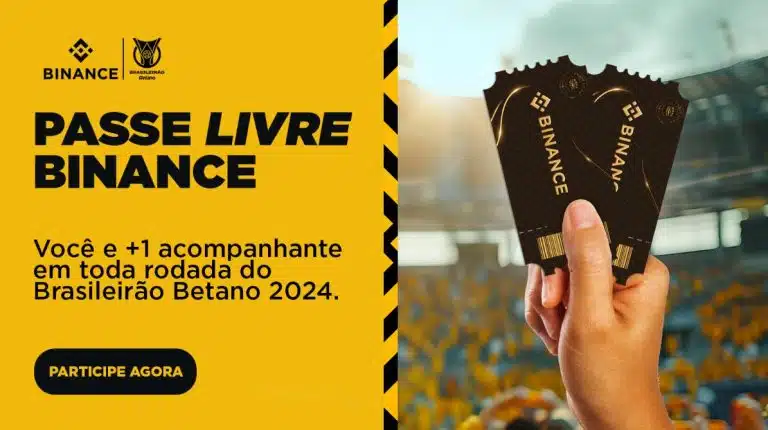 Binance e CBF lançam primeiro Passe Livre para todos os jogos do Brasileirão Betano 2024