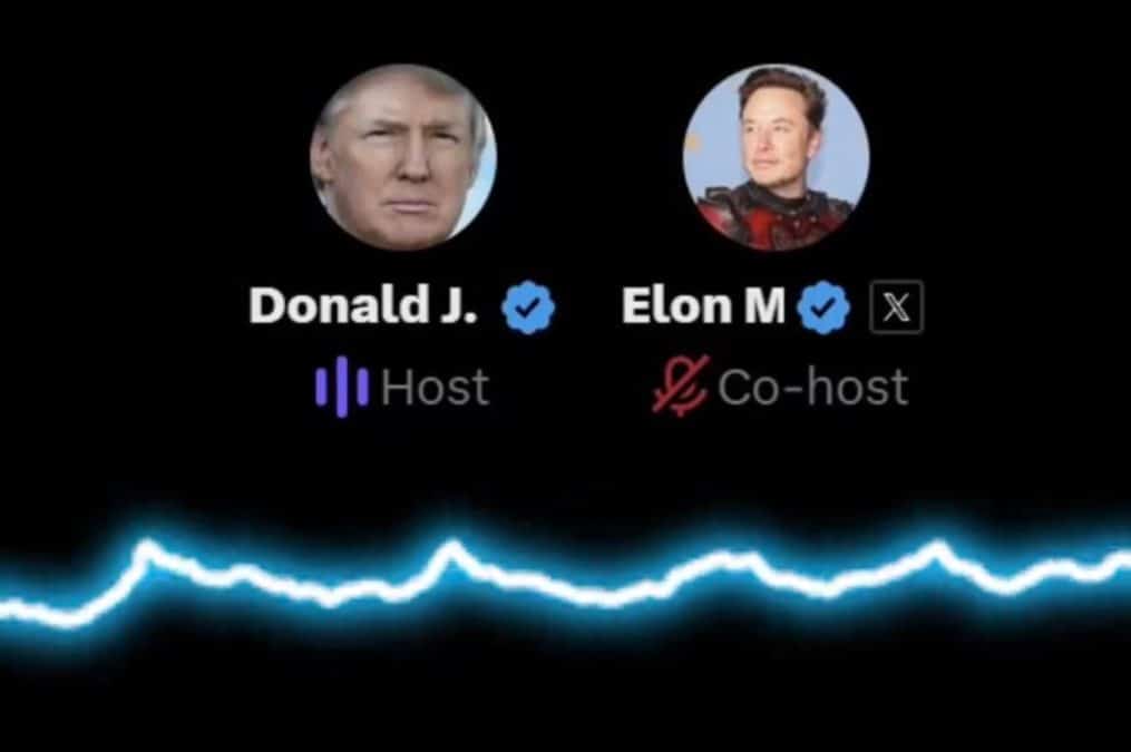 Trump e Musk Spaces