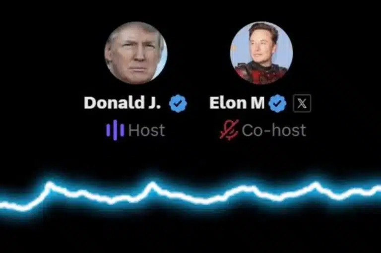 Trump e Musk Spaces