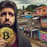 Comerciante de Bitcoin triste no Brasil