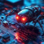 Vírus de computador criado por AI (Midjourney Livecoins)