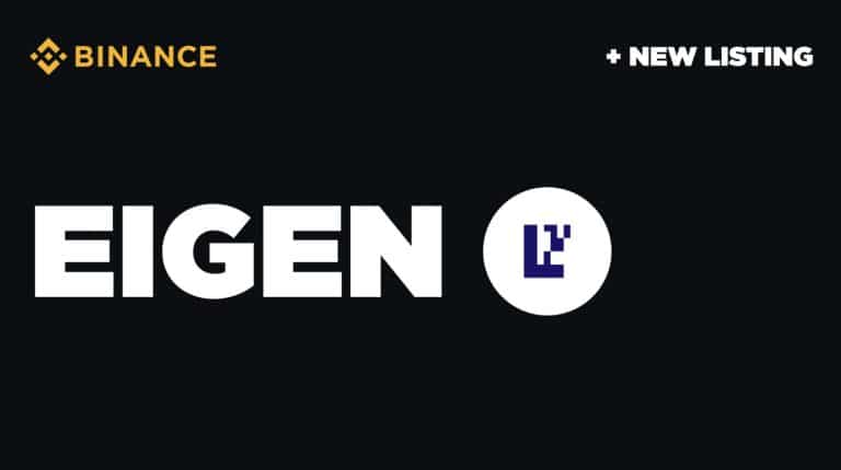 Binance anuncia listagem da EigenLayer (EIGEN). Fonte: Binance/Reprodução.