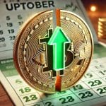 Bitcoin em alta após halving no mês Uptober, outubro verde