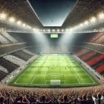 Estádio de futebol com torcedores assistindo partida no Brasil fan tokens Corinthians Flamengo Mengo SCCP