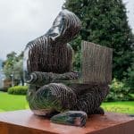 Estátua de Satoshi Nakamoto. Fonte: Tether/Reprodução.
