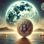 Bitcoin próximo da lua, em sinal do Moonvember