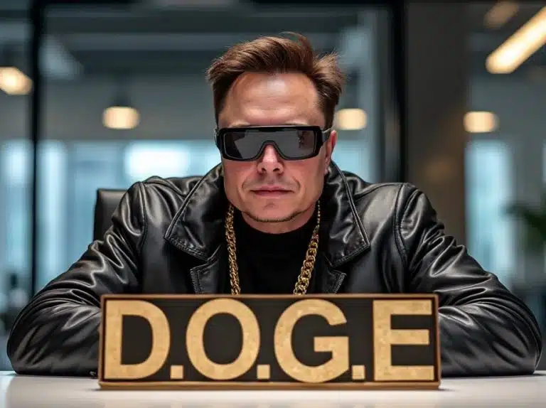 Elon Musk e DOGE. Fonte: Elon Musk/X.