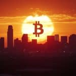 Bitcoin sunrise (Imagem gerada com IA, Livecoins)