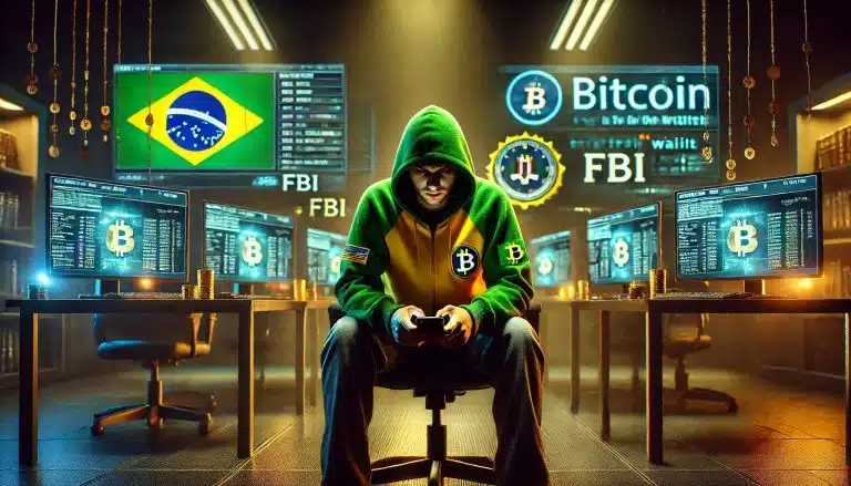 Brasileiro mexendo em disposito móvel alvo de investigação do FBI envolvendo extorsão com bitcoin