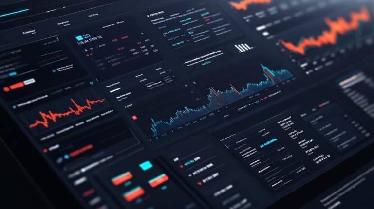 Interface corretora criptomoedas gerada por IA