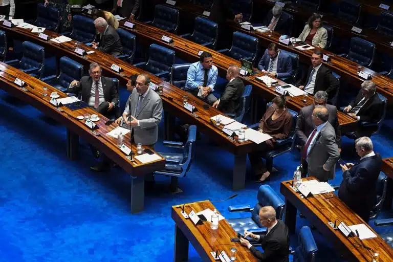 Plenário do Senado Federal durante sessão deliberativa extraordinária no dia 12 de dezembro de 2024