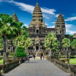 Templo de Angkor Wat em Camboja