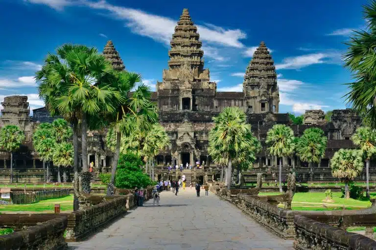 Templo de Angkor Wat em Camboja