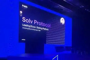 Apresentação do Solv Protocolo em um evento na Argentina em outubro de 2024
