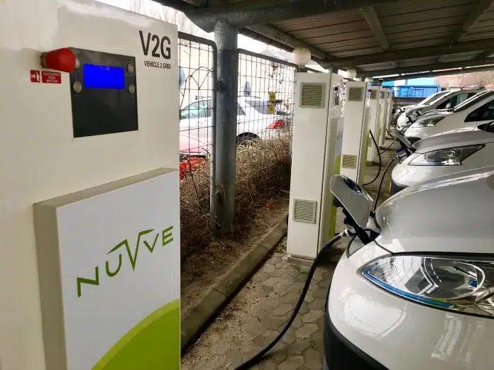 Estação de recarga de veículos elétricos da Nuvve