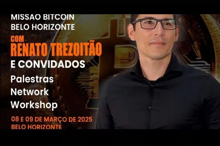 Evento Missão Bitcoin em Belo Horizonte contará com presença de Renato Trezoitão