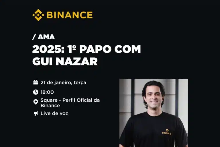 Live com Guilherme Nazar da Binance em janeiro de 2025