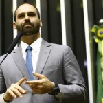 Eduardo Bolsonaro na Câmara. Foto: Marcelo Camargo/Agência Brasil