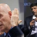 Eike Batista a esquerda e André Esteves a direita